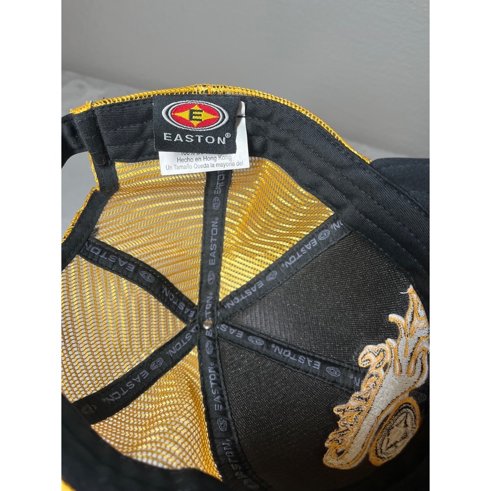 EASTON Hockey Trucker Hat Cap Black Gold Mesh Adjustable One Sz  Fits Most Sport - Picture 3 of 12
